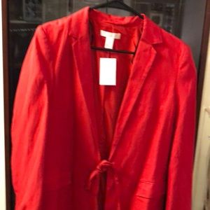 New blazer red orange color